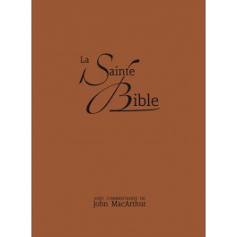Bible Ls Neg Etude Mac Arthur SOUPLE SIMILICUIR ONGLETS BRUN Bible Ls Neg Etude Mac Arthur SOUPLE SIMILICUIR ONGLETS BRUN