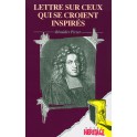 Lettre Sur Ceux Qui Se Croient Inspirés