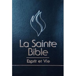 Bible "Esprit et vie", similicuir noir, tr. dorée