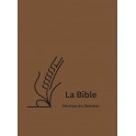 Bible, Version du Semeur 2015, textile souple marron, tranche blanche [Relié]