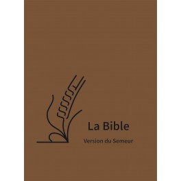 Bible, Version du Semeur 2015, textile souple marron, tranche blanche [Relié]