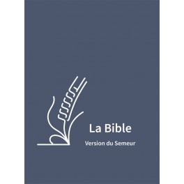 Bible, Version du Semeur 2015, textile souple bleue, tranche blanche