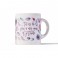 Mug motifs floraux colorés "Tu as du prix à mes yeux"