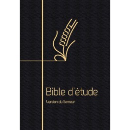 Bible d’étude, version Semeur, souple noire, tranche dorée