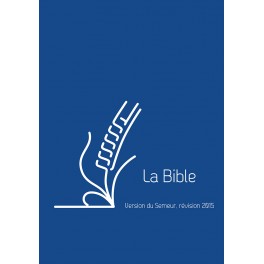 Bible Semeur, Miniature, Couv Marine, Fermeture À Glissière, Tranche Dorée
