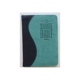 Bible Esaïe 55 Pu Duo Bleu-Nuit/Turquoise Fer, Éclair