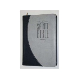 Bible Esaïe 55 Pu Duo Bleu-Nuit/Gris Avec Onglets Fer.Éclair