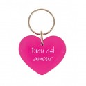 Porte-clés-coeur Dieu est amour